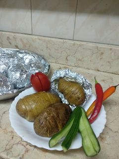 صورة لوصفة بطاطس مشوية