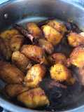 Plátanos al caldero (dulce de plátanos maduro)