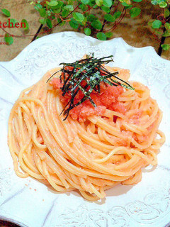 和風明太子義大利麵 的食譜成品照片