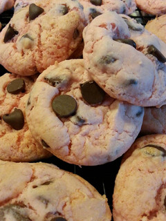 A picture of Strawberry Chocolate Chip Cookies.