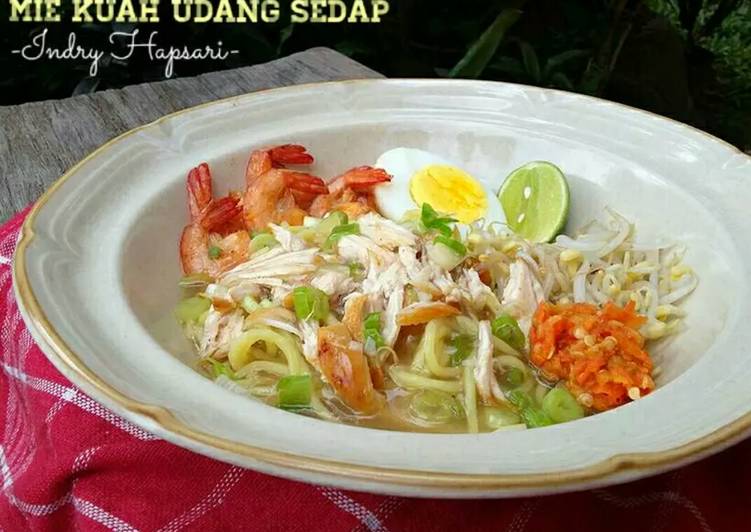 Cara Praktis Memasak Mie Kuah Udang Sedap, Laziss