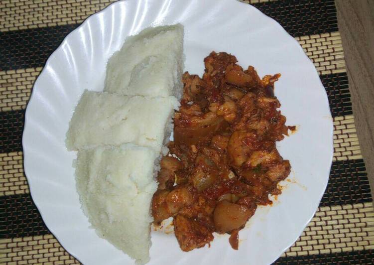 Pork with Ugali Recipe by Evelyn Weru Cookpad