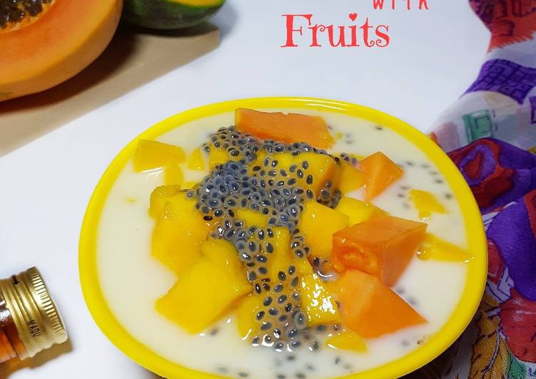 Resep #150 Yogurt with Fruits Enak dan Antiribet