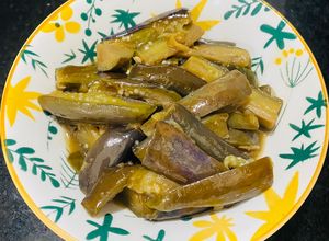 Hình của món Cà tím kho xì dầu.