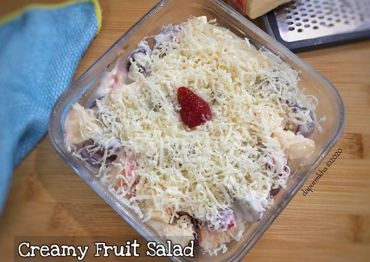 Cara Mudah Membuat Creamy Fruit Salad Enak Banget