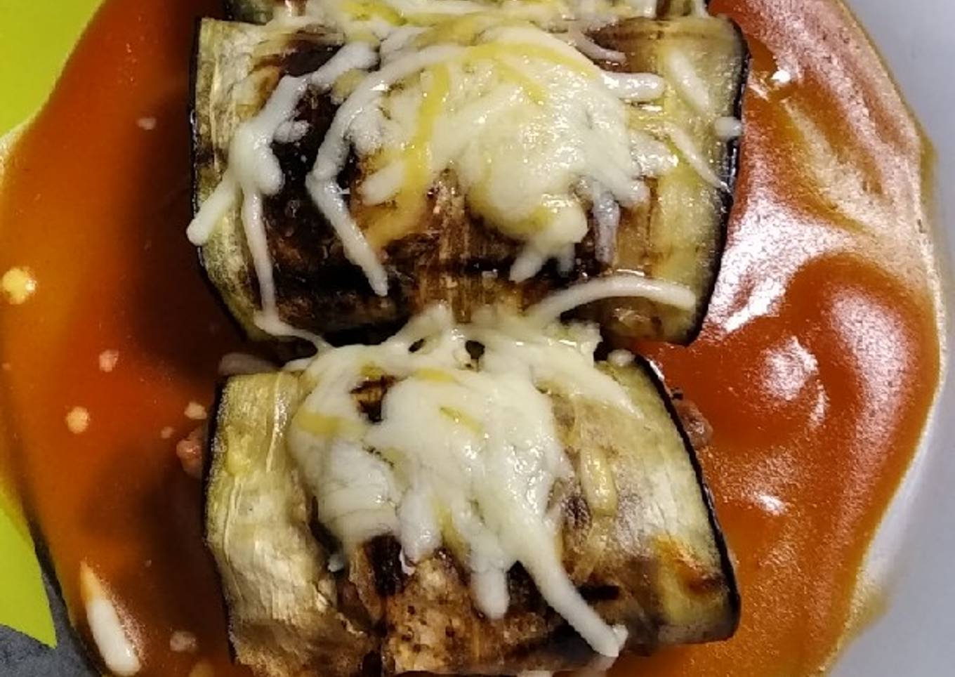 Canelones de berenjena
