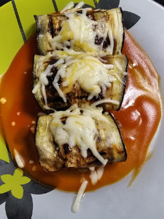 Una foto de Canelones de berenjena