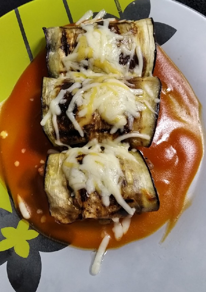 Una foto de Canelones de berenjena