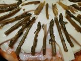 Pizza con espárragos