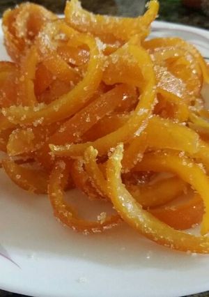 عکسی از دستور خلال پرتقالی جایگزینی برای قند همراه چای