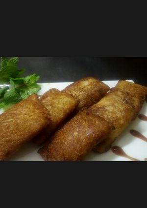A picture of Cheesy,crunchy quick potato snack.