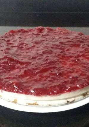 Una foto de Tarta de queso crema