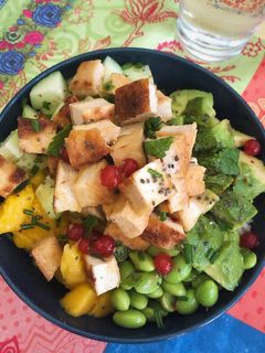 Una foto de Poke vegetariano