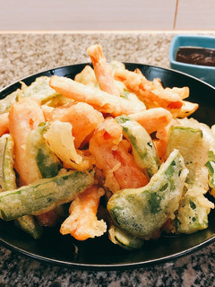 Una foto de Tempura de verduras