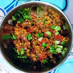 A picture of Neem flower sabzi.