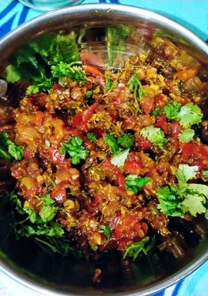 A picture of Neem flower sabzi.