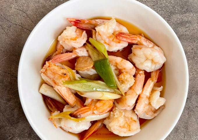 Resep Steam Udang Bawang Hong Kong Recipe Oleh Fitri Rohmawan Cookpad