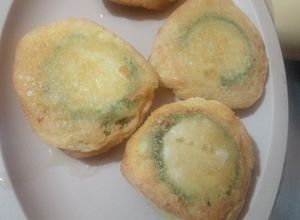 Una foto de Calabzas capeadas con queso