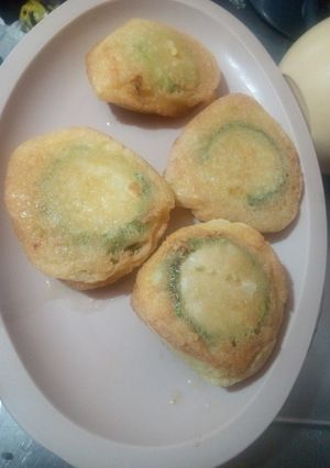 Una foto de Calabzas capeadas con queso