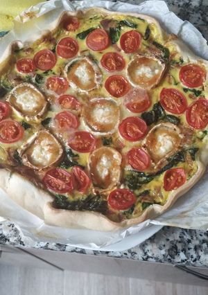 Una foto de Quiche con vegetales 🥬
