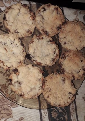 Una foto de Crumble de Manzana en moldes para cupcakes