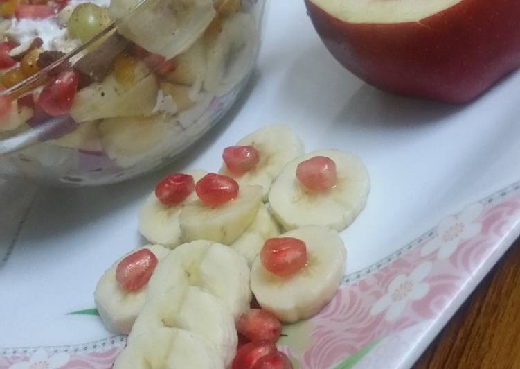Steps to Make Any-night-of-the-week Creamy fruit chat