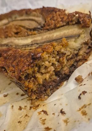 Une photo de Banana bread choco-flocons d'avoine
