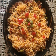 A picture of Schezwan Fried Rice.
