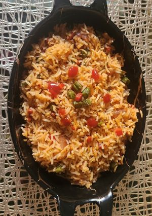 A picture of Schezwan Fried Rice.