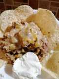 Nachos con carne molida