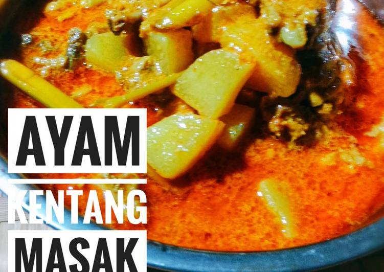 Langkah Mudah untuk Membuat Ayam Kentang Masak Santan, Sempurna