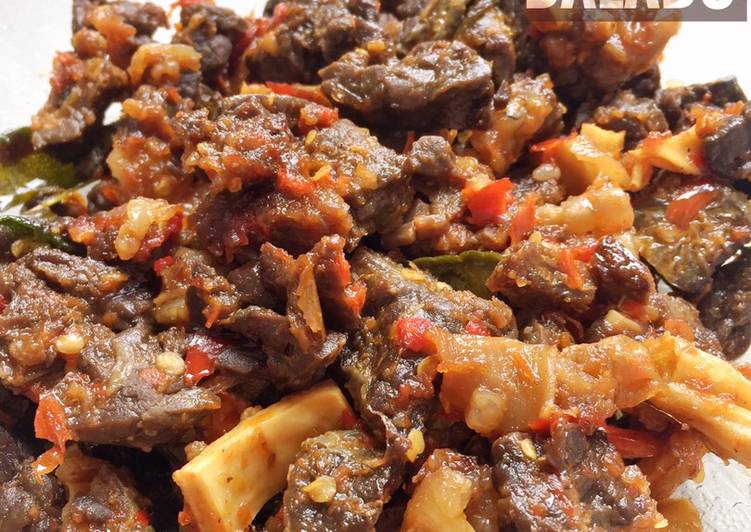 Resep 08. paru goreng sambel balado yang Bisa Manjain Lidah