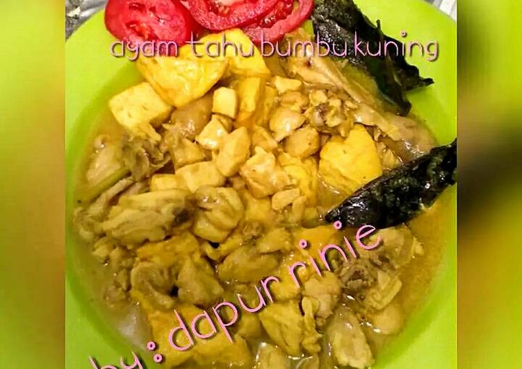  Resep  Ayam  Tahu  Bumbu  kuning  oleh Rinie Suzan Cookpad