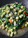 Oseng Cempokak (terong pipit) dan Daun Singkong