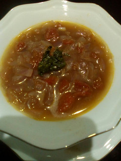 A picture of Onion soup.