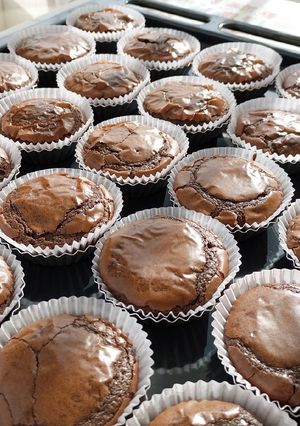 Foto resep Brownies Cup Shiny Crust