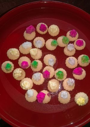 Foto resep Cookies monas / iced gem cookies💗