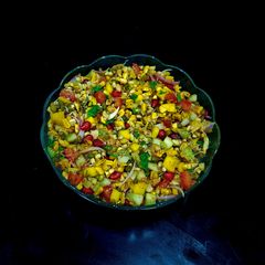 A picture of Moong Sprouts Salad With Smokey Corn.
