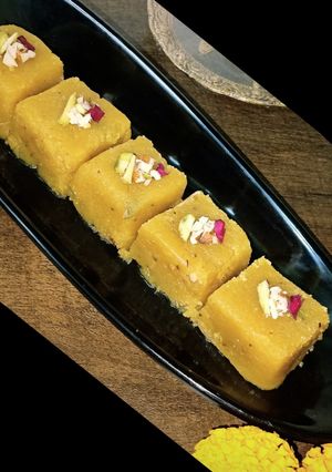 A picture of Mohanthal (Besan Burfi).