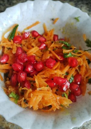 A picture of Carrot koshimbir.