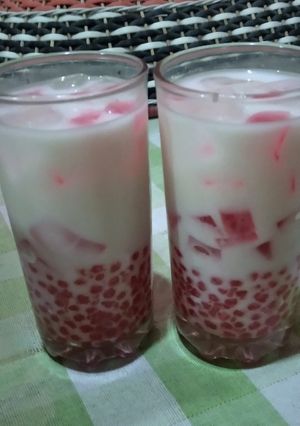 Foto resep Es Susu Jeli Mutiara