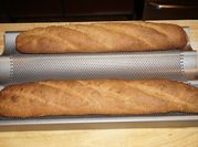A picture of baked baguettes