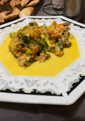 Una foto de Wok de verduras
