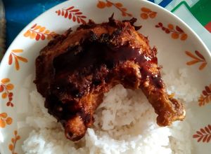 Gambar Ayam goreng bawang bersalut telur