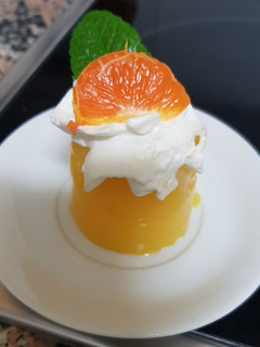 Una foto de Postre de mandarinas solo con tres ingredientes