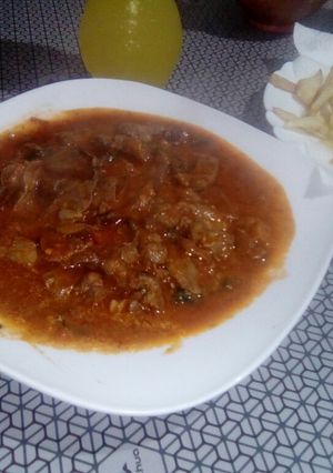 صورة لوصفة كبدة خروف مشرملة