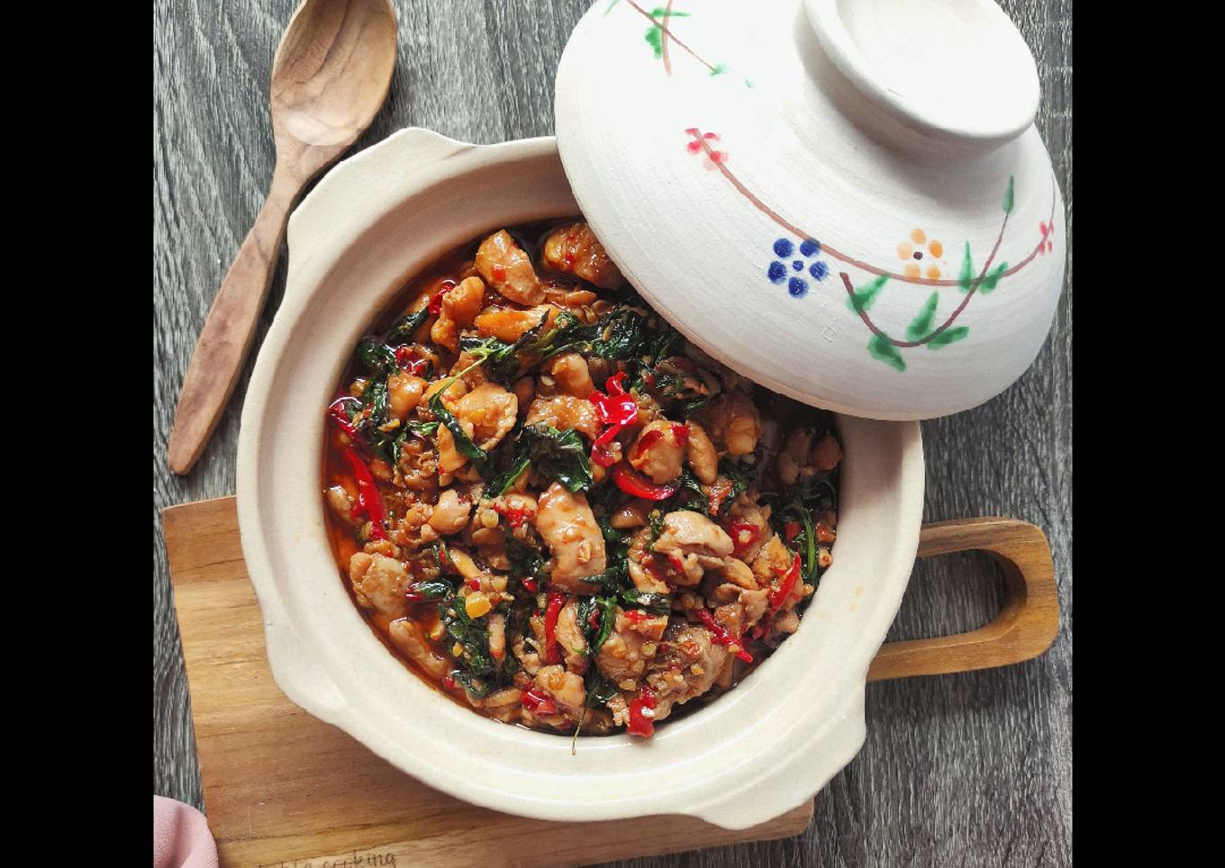 218. Pad Kra Pao Gai/Phat Kaphrao (ผัดกะเพรา)/Tumis Ayam Kemangi