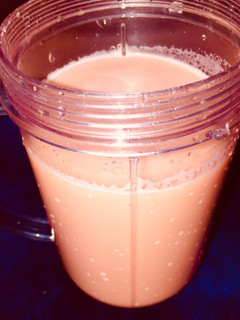 A picture of Peak milk and melon drink.