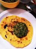 Shalgam saag with makki di roti