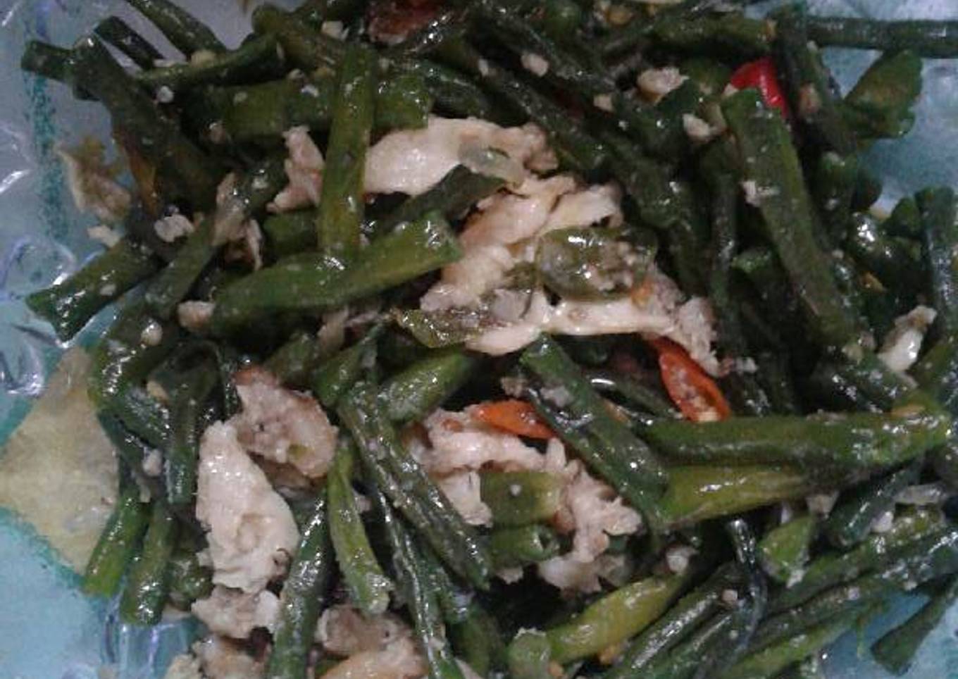 Kacang panjang telor bebek